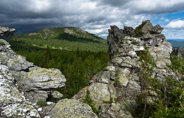Rocks in Ural mountains
