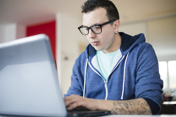 Freelancer working from home