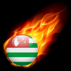 Fototapeta premium A badge in colours of Abkhazia flag