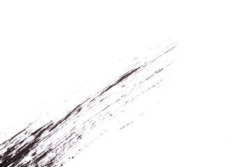 Black paint isolated on white background
