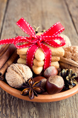 Christmas gingerbread cookies