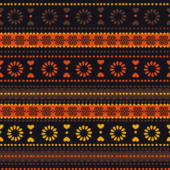 Tribal seamless pattern. It can be used for cloth, jackets, bags, notebooks, cards, envelopes, pads, blankets, furniture, packing