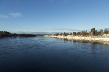 The River of Umeå, Sweden