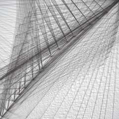 Virtual abstract background with particle, molecule frame structure. Genetic and chemical compounds. Science, medical and connection concept. Social network. Technology background.