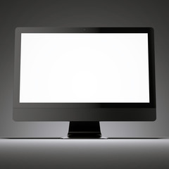 Black monitor screen