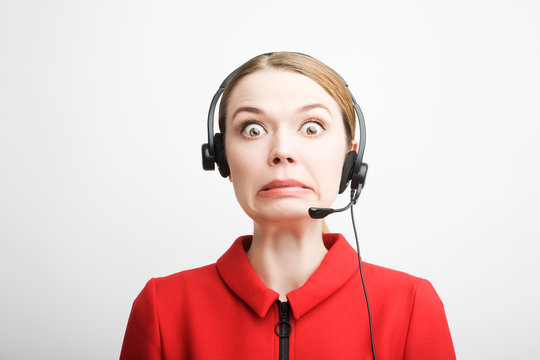 Humor, operator call center in shok