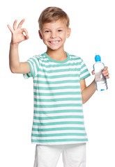 Boy with water