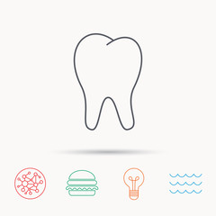 Tooth icon. Stomatology sign.