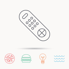 Remote control icon. TV  channels sign.