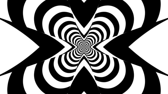 Concentric dashing rounded  crosses