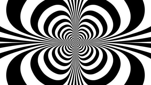 Concentric dashing rounded crosses