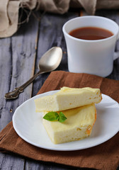 Sweet cottage cheese casserole