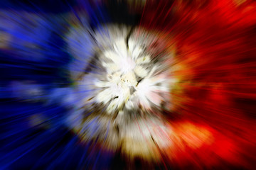 Innocent Victims French Flag Blast Abstract