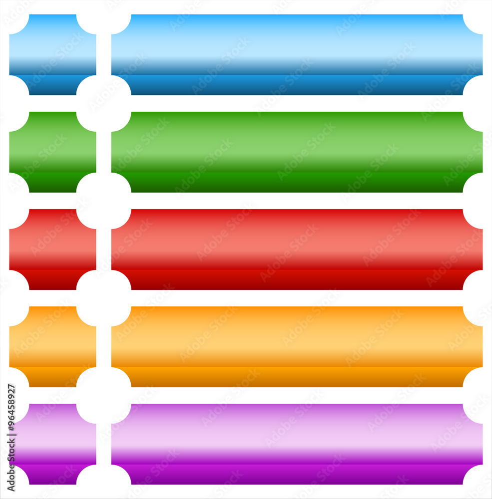 Poster empty button, banner background in more colors.