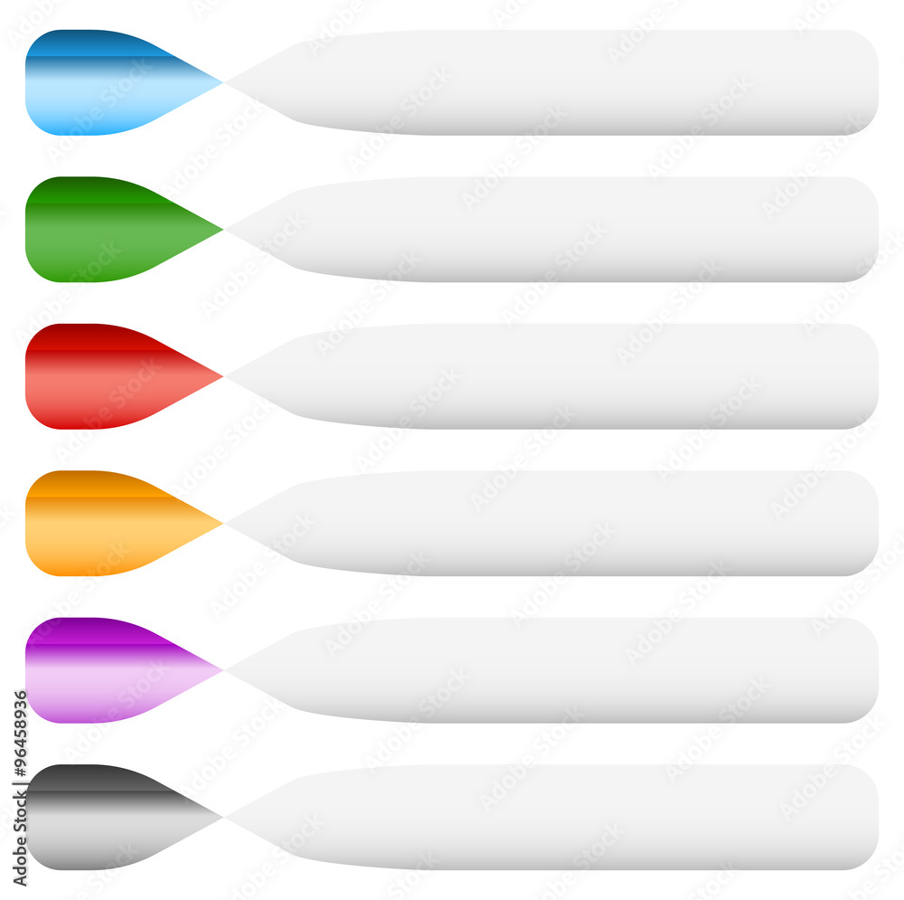 Poster empty button, banner background in more colors.