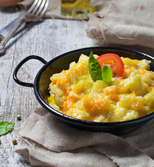 Vegetable ragout with zucchini, carrot, potato