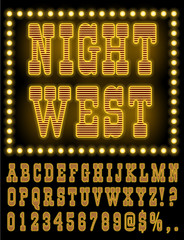 Vegas Night Font © iuneWind