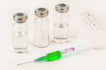 syringe with vaccine