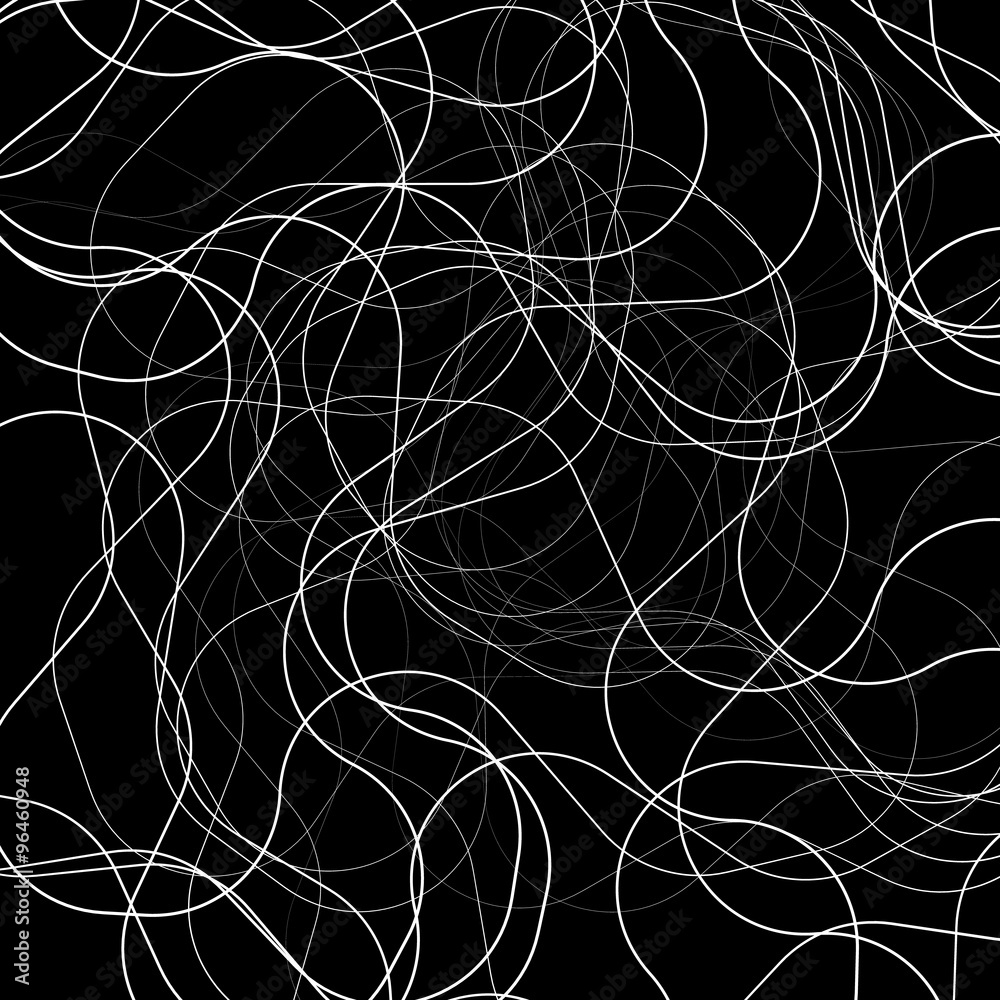 Poster Abstract vector image with squiggly, squiggle lines