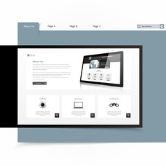 Business website design template. Vector Design.
