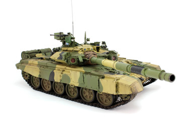 Fototapeta na wymiar Model of a modern Russian T-90A