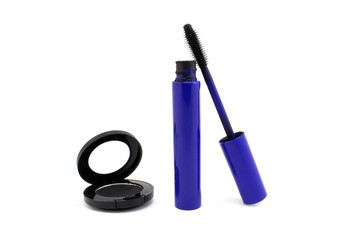 Mascara and shadows in shades