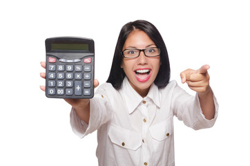 Young woman in business concept