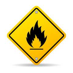 Fire warning sign