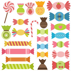 Set of sweets