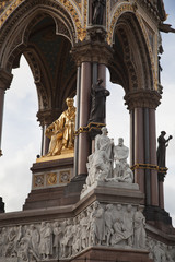 The Prince Albert memorial in Hyde park, London.