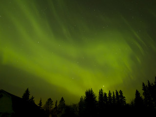 Aurora Borealis (Northern lights) in Alberta, Canada