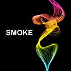 Abstract futuristic colorfull smoke background. Vector illustration.
