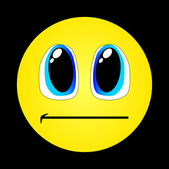 Serious emoticon
