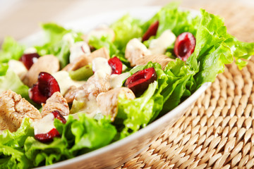 Chicken salad with cherries
