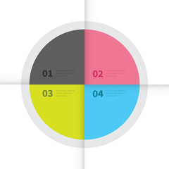 vector infographic circle presentation