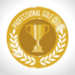 Golf club sport game graphic