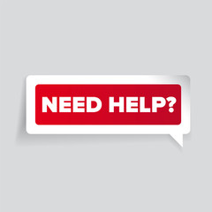 Need help? Vector label