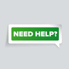 Need help? Vector label