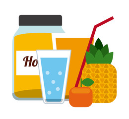 Drinks with her own glasses design 