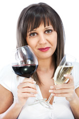 Comparing red and white wine