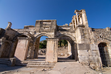 Fototapeta na wymiar Library of Celsus in Ephesus
