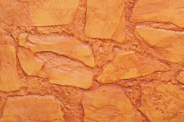 Cement orange wall background