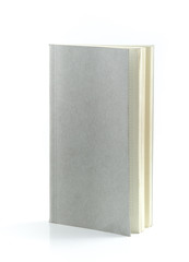 Grey book isolated on white