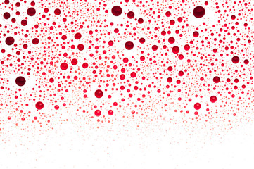 Halloween concept ,blood drops on a white background