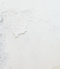 Peeling white walls