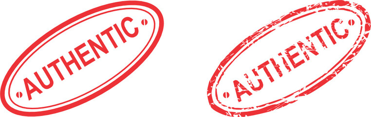 authentic stamp sticker in vector format very easy to edit 