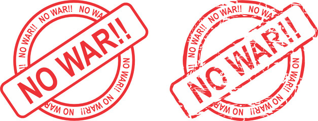 no war text seal stamp sticker in vector format very easy to edit 