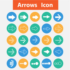 Arrows icons vector.