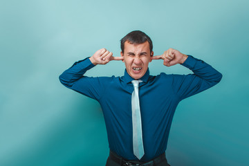 a man of European appearance thirty years his ears fingers showi