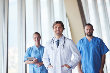 group of medical staff at hospital